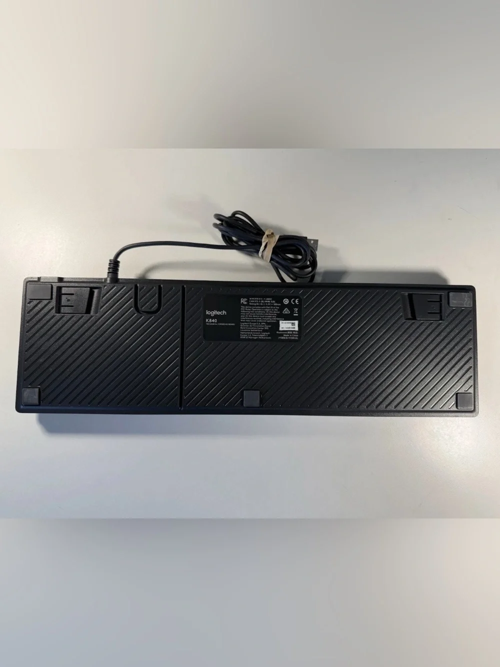 Logitech K840 Mechanical Keyboard with Romer G Switches - Black. Tested.